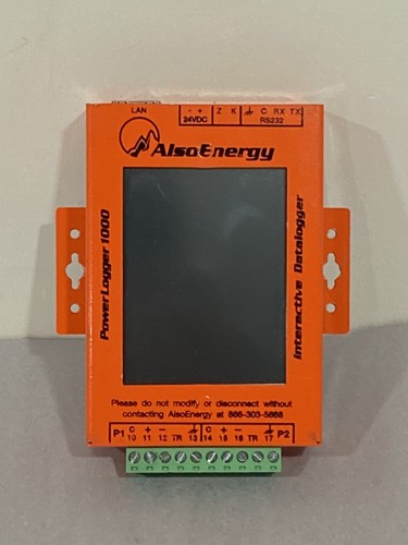 Alsoenergy powerlogger 1000 - alsoenergy,