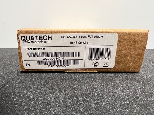 Quatech dsc 200 300 pci - quatech, g